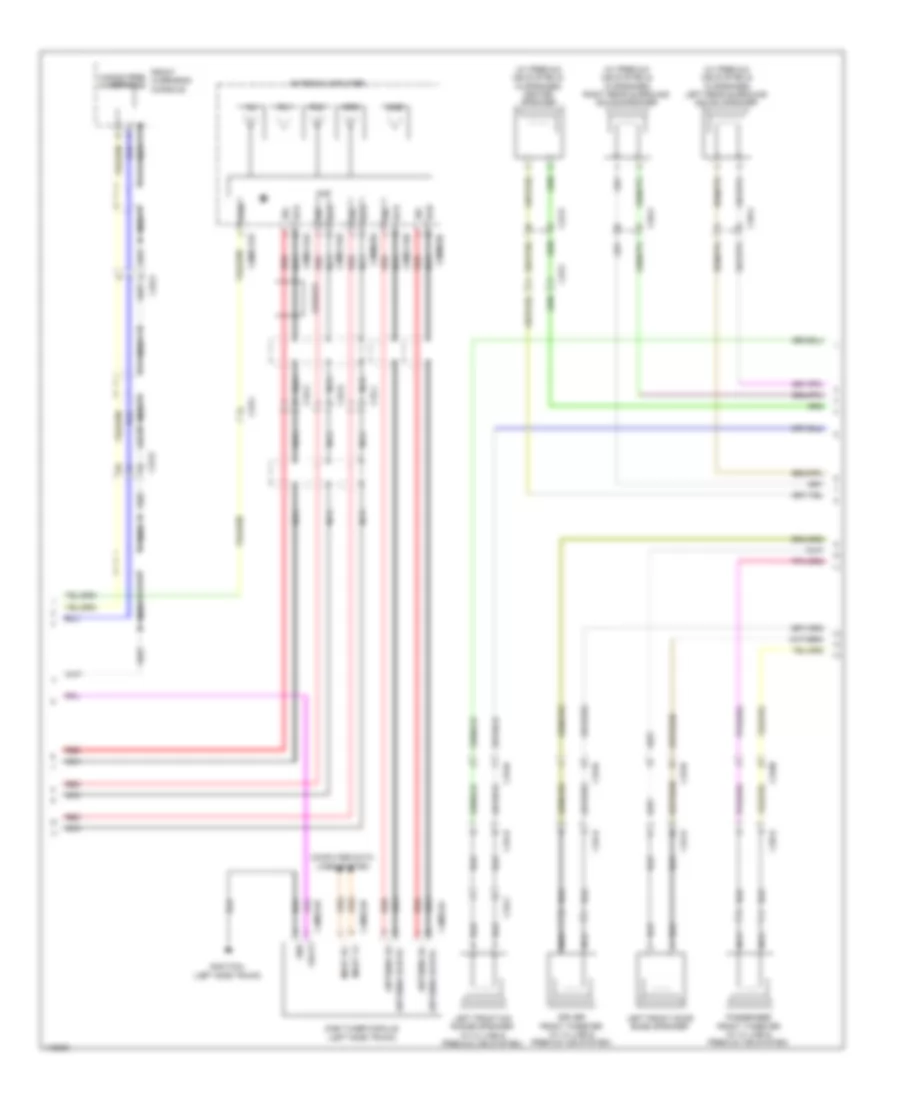 Электрсхема магнитолы. Премиум комплектация., 12 и 15 акустических систем (2 из 3) для Jaguar XJ 2013