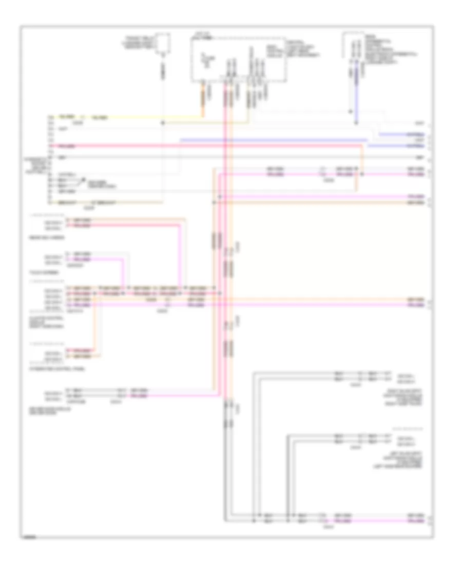 Электросхема диагностичекого разъема DLC OBD (1 из 3) для Jaguar XJ L Portfolio 2014