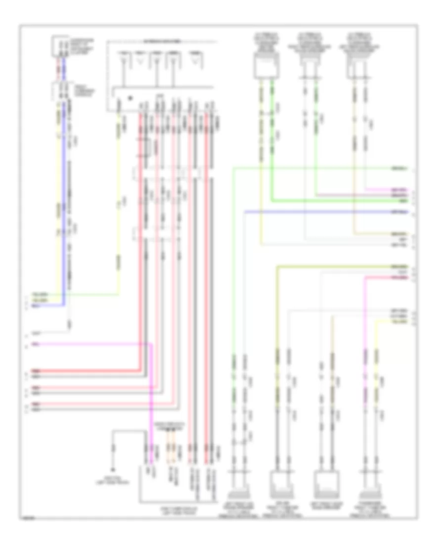 Электрсхема магнитолы. Премиум комплектация., 12 и 15 акустических систем (2 из 3) для Jaguar XJ L Portfolio 2014