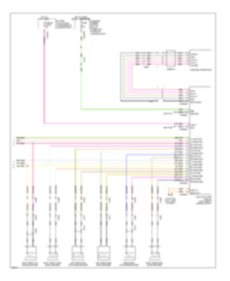 Электросхема навигации GPS, 10 акустических систем (4 из 4) для Jaguar XJ Supercharged 2014