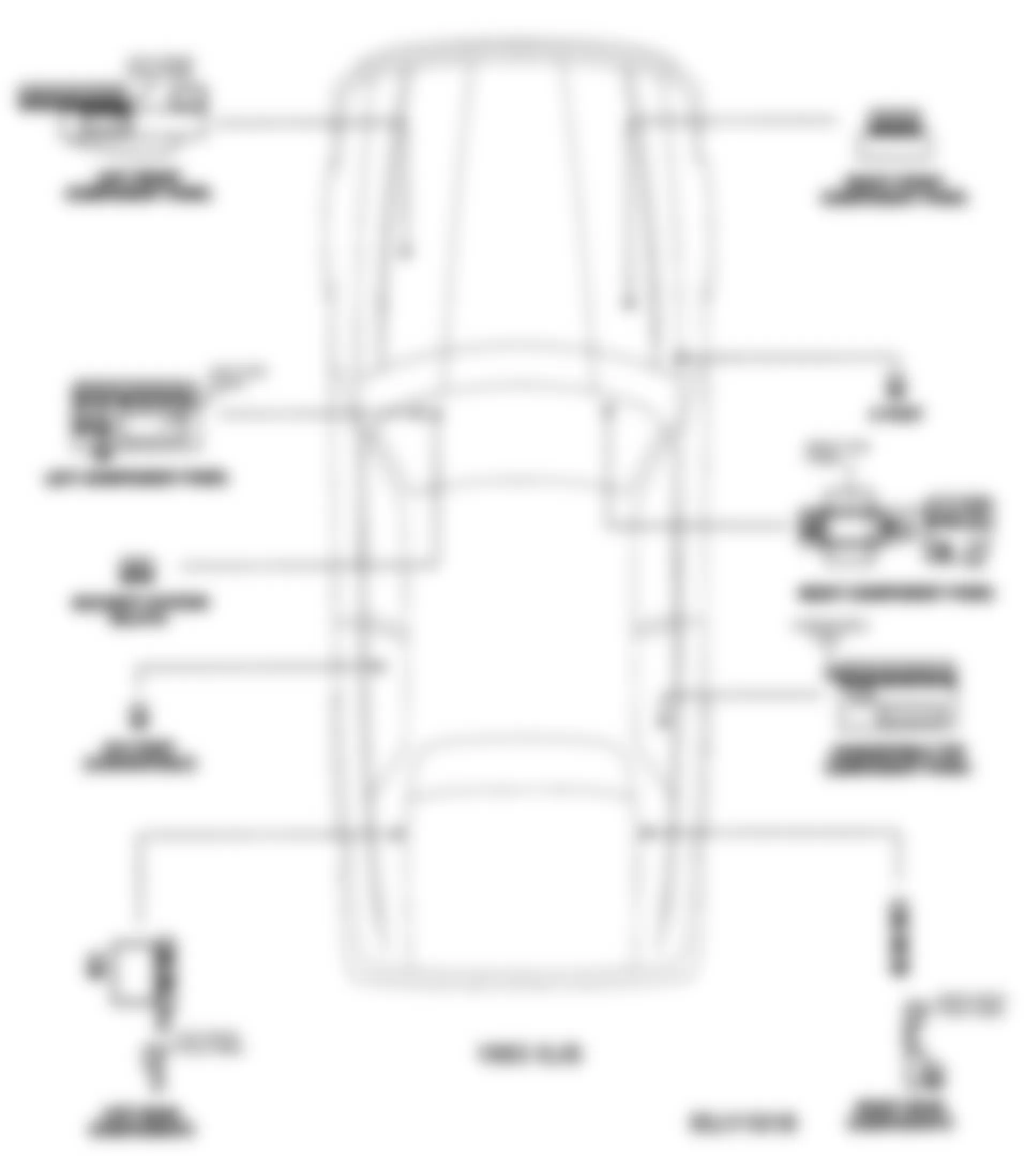 Jaguar XJS 1993 - Component Locations -  Fuse Panel Locations (1993)