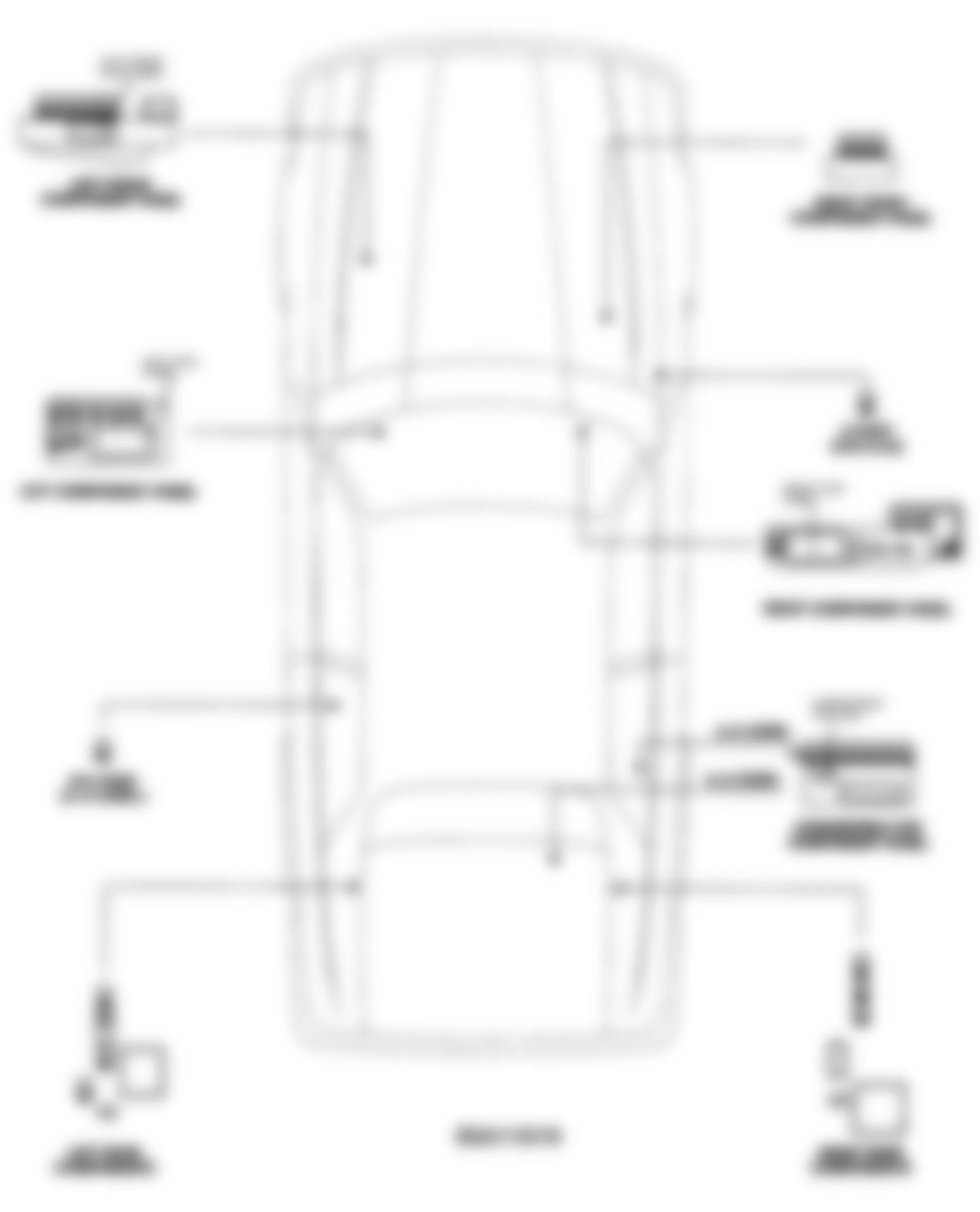 Jaguar XJS 1993 - Component Locations -  Fuse Panel Locations (1994)