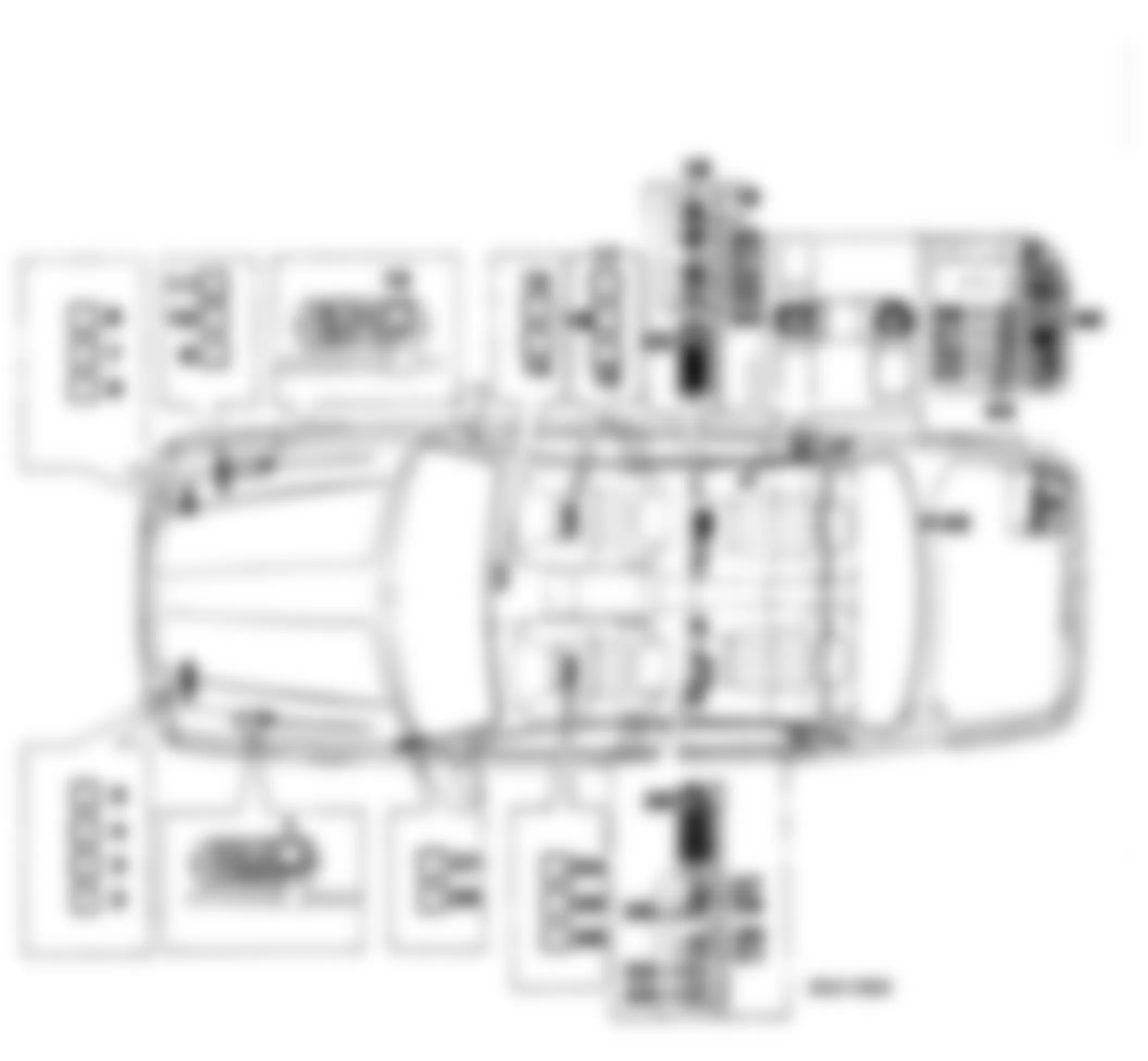 Jaguar XJ12 1995 - Component Locations -  Left Passenger Compartment Fuse Panel ID