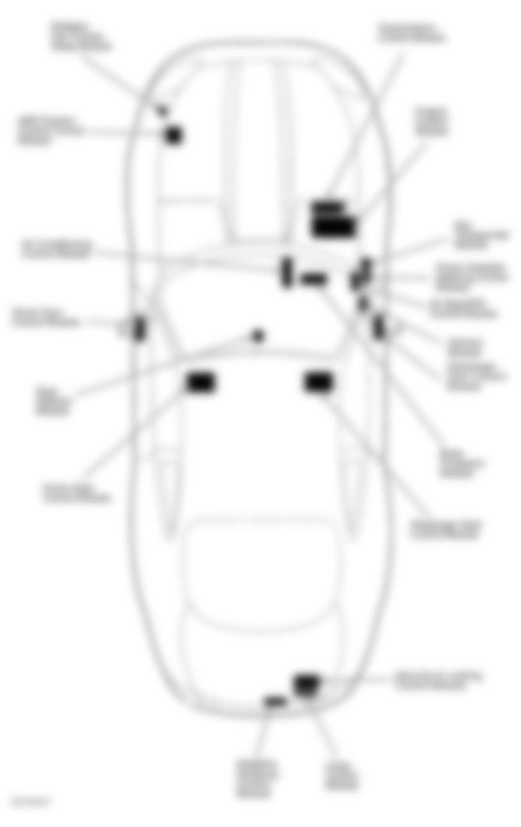 Jaguar XK8 1997 - Component Locations -  Vehicle Overview