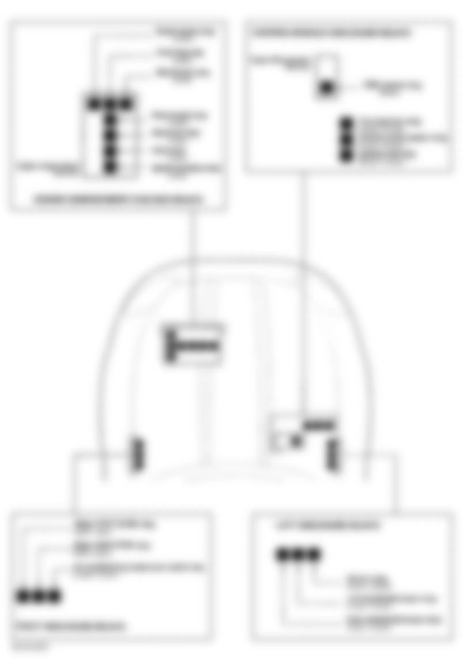 Jaguar XK8 1997 - Component Locations -  Identifying Engine Compartment Fuse/Relay Locations