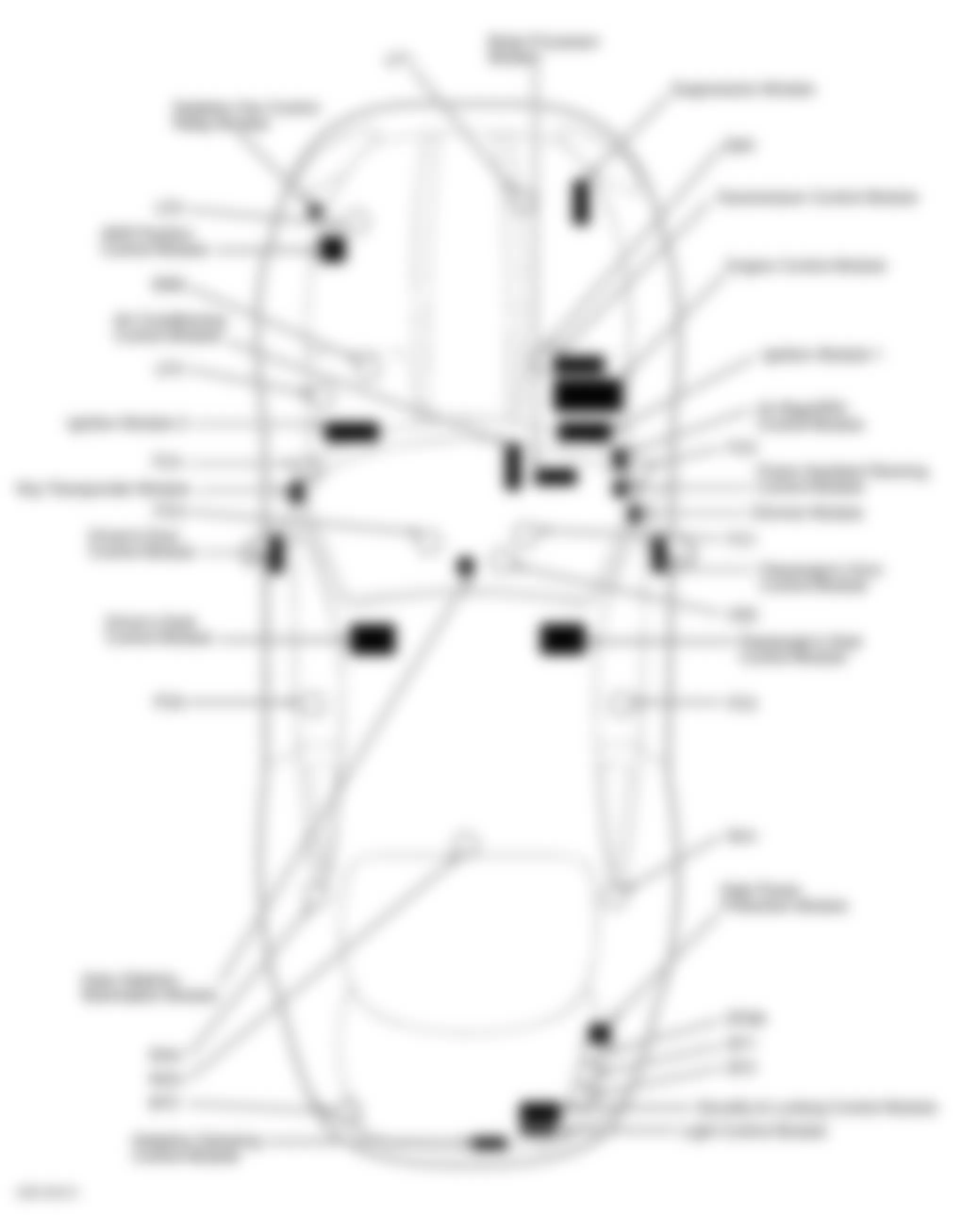 Jaguar XK8 1998 - Component Locations -  Vehicle Overview