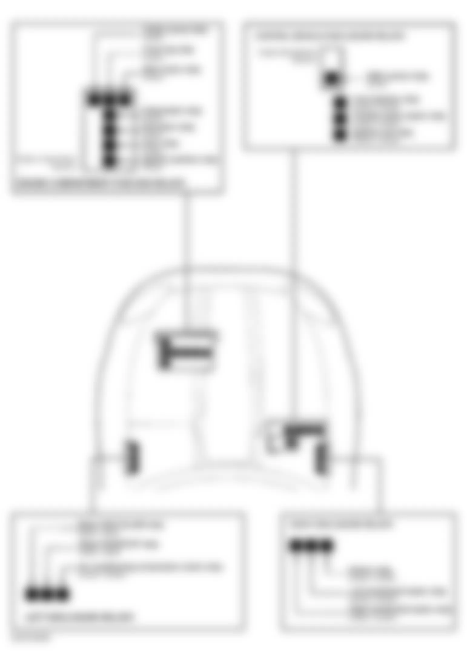 Jaguar XK8 1998 - Component Locations -  Identifying Engine Compartment Fuse/Relay Locations