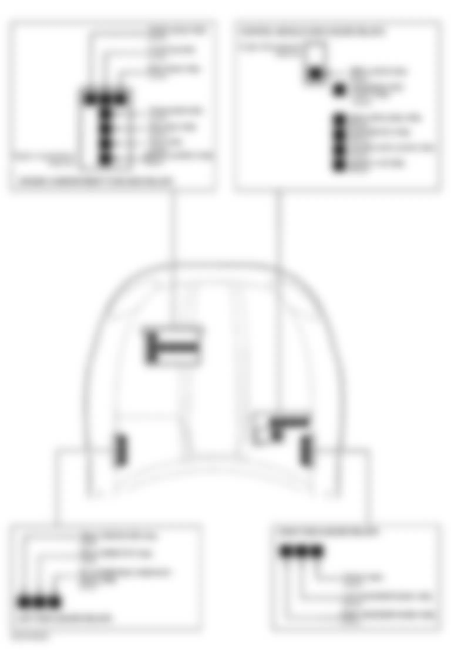 Jaguar XK8 1999 - Component Locations -  Identifying Engine Compartment Fuse/Relay Locations