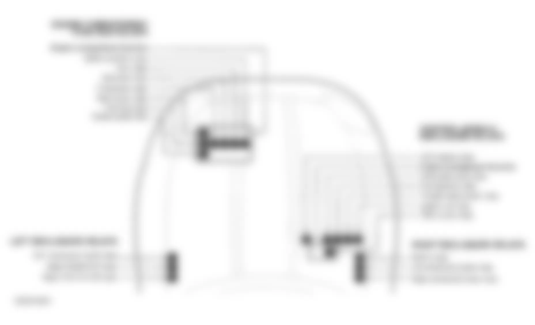 Jaguar XK8 2001 - Component Locations -  Identifying Engine Compartment Fuse/Relay Locations