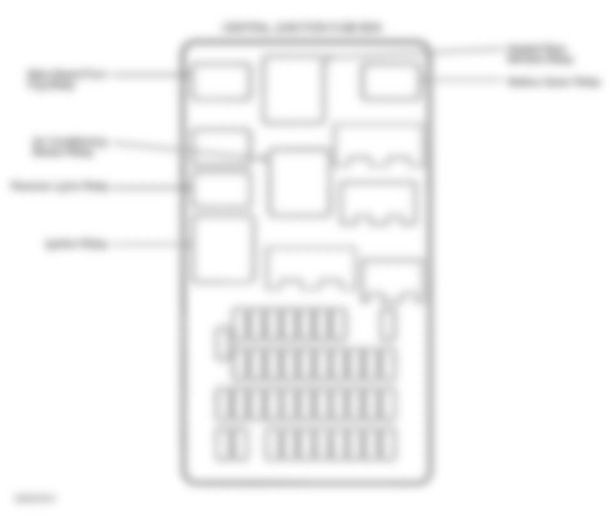 Jaguar X-Type Sport 2003 - Component Locations -  Central Junction Fuse Box