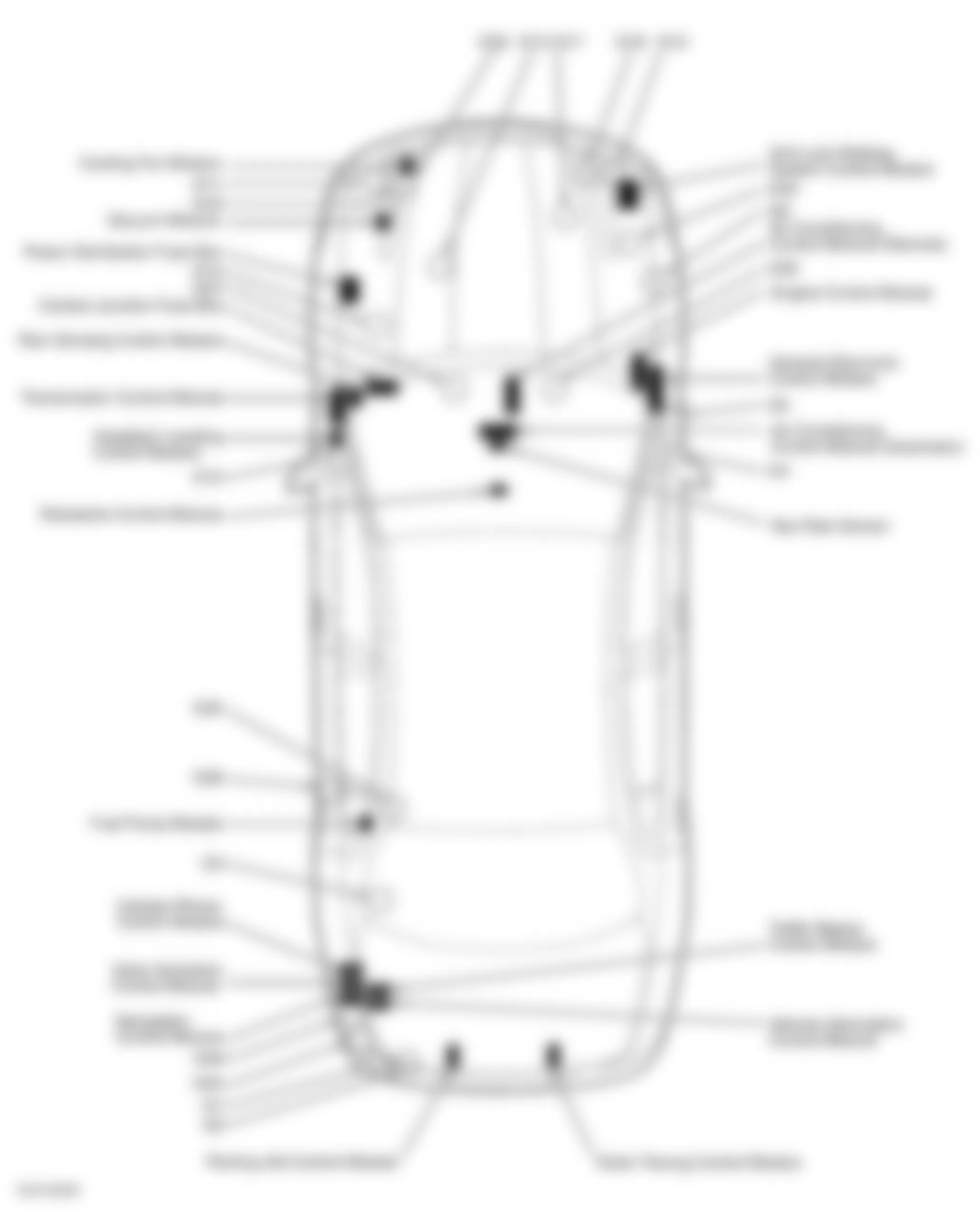 Jaguar X-Type Sport 2003 - Component Locations -  Vehicle Overview