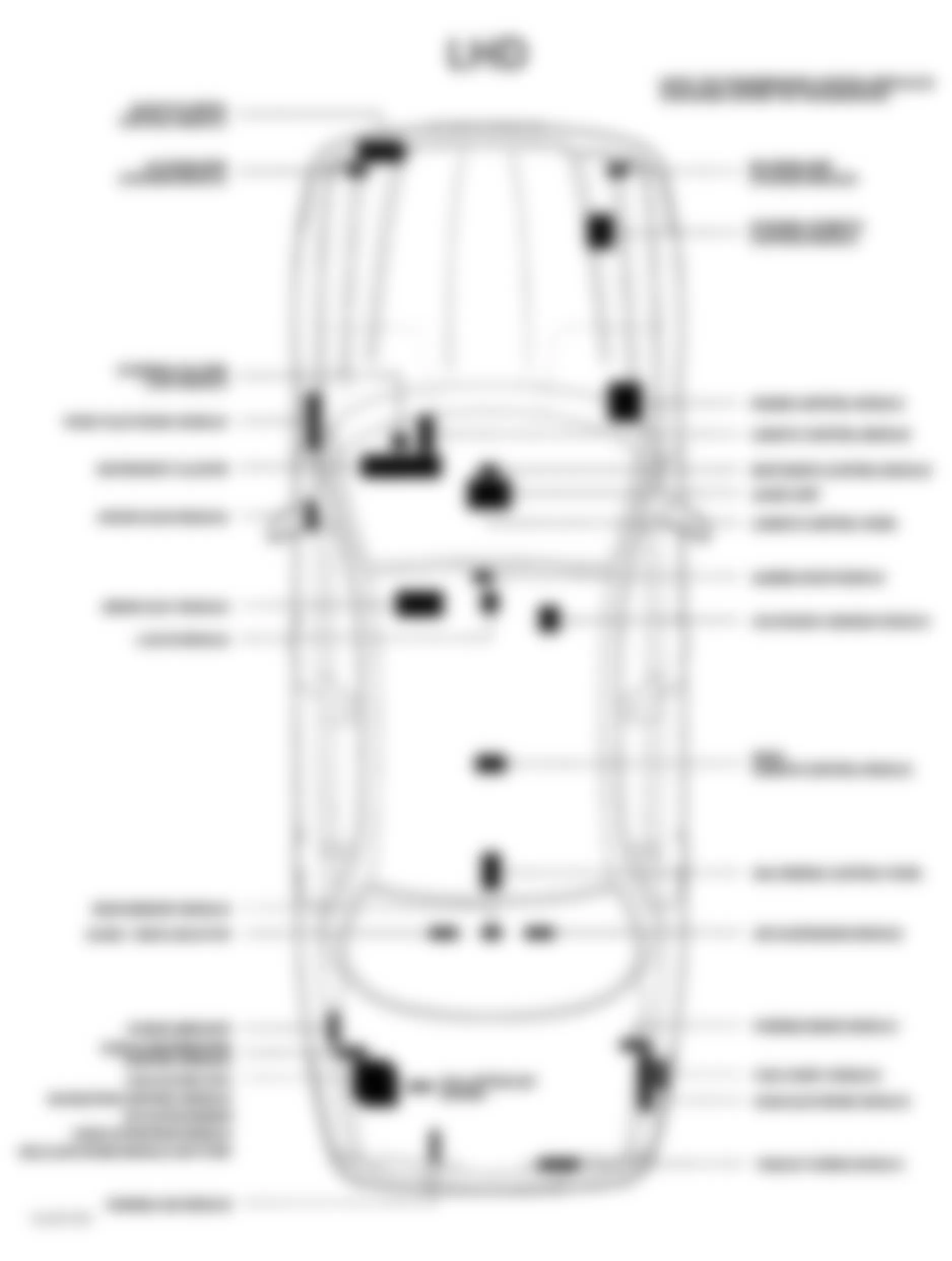 Jaguar XJ8 2004 - Component Locations -  Vehicle Control Module Overview