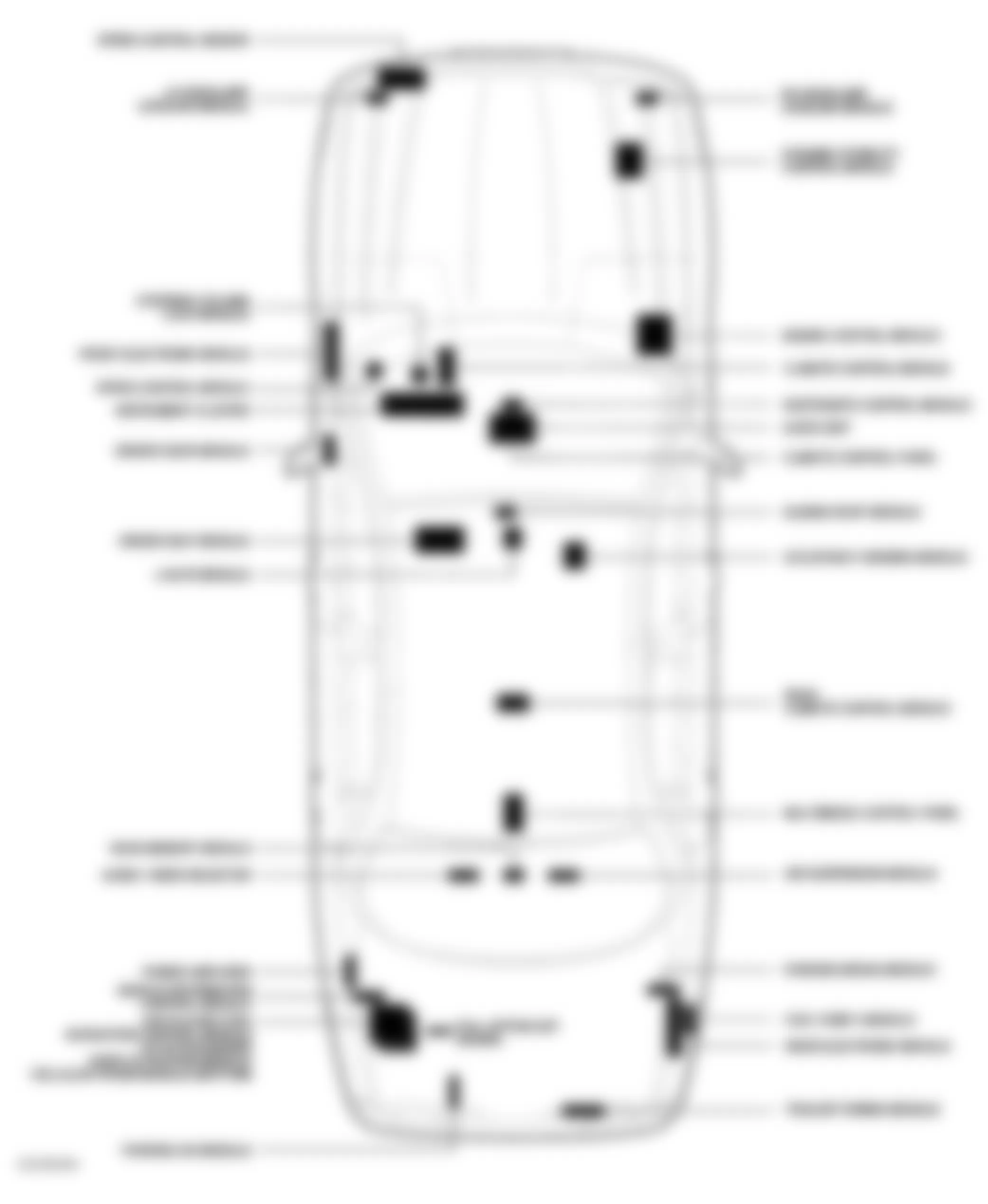 Jaguar XJ8 2005 - Component Locations -  Vehicle Control Module Overview