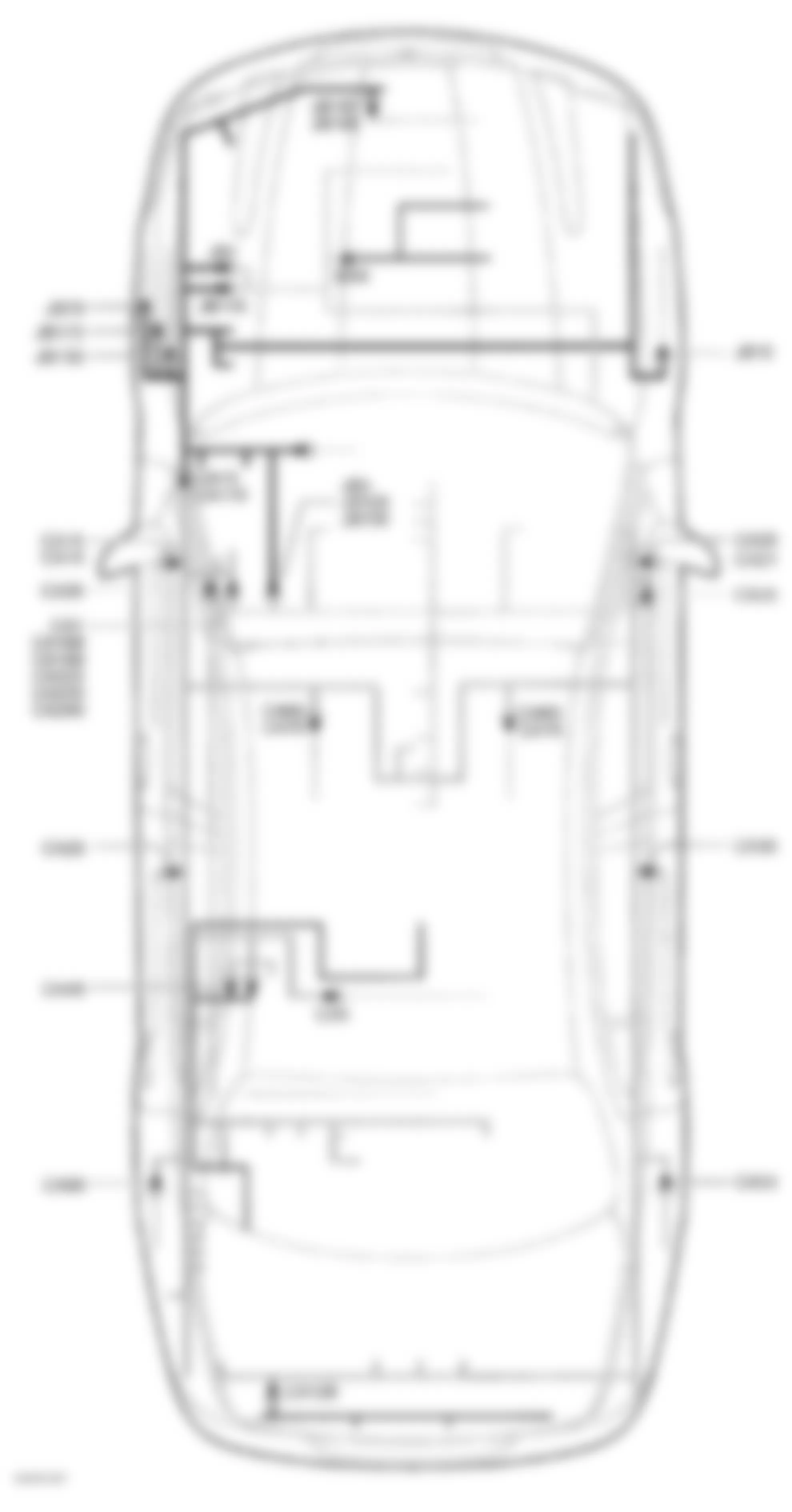 Jaguar X-Type 2007 - Component Locations -  Vehicle Connectors Overview (Sedan)