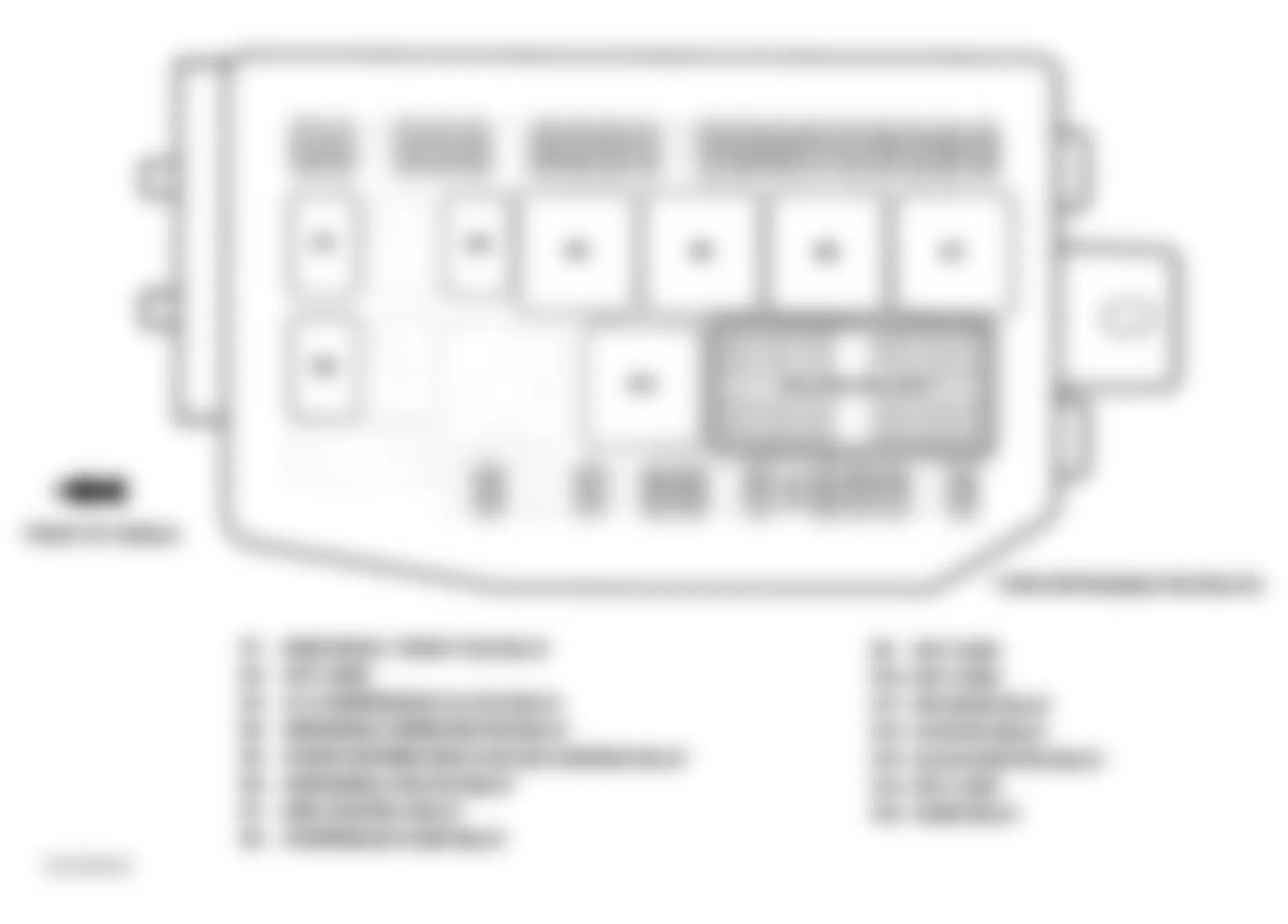 Jaguar X-Type 2008 - Component Locations -  Power Distribution Fuse Box