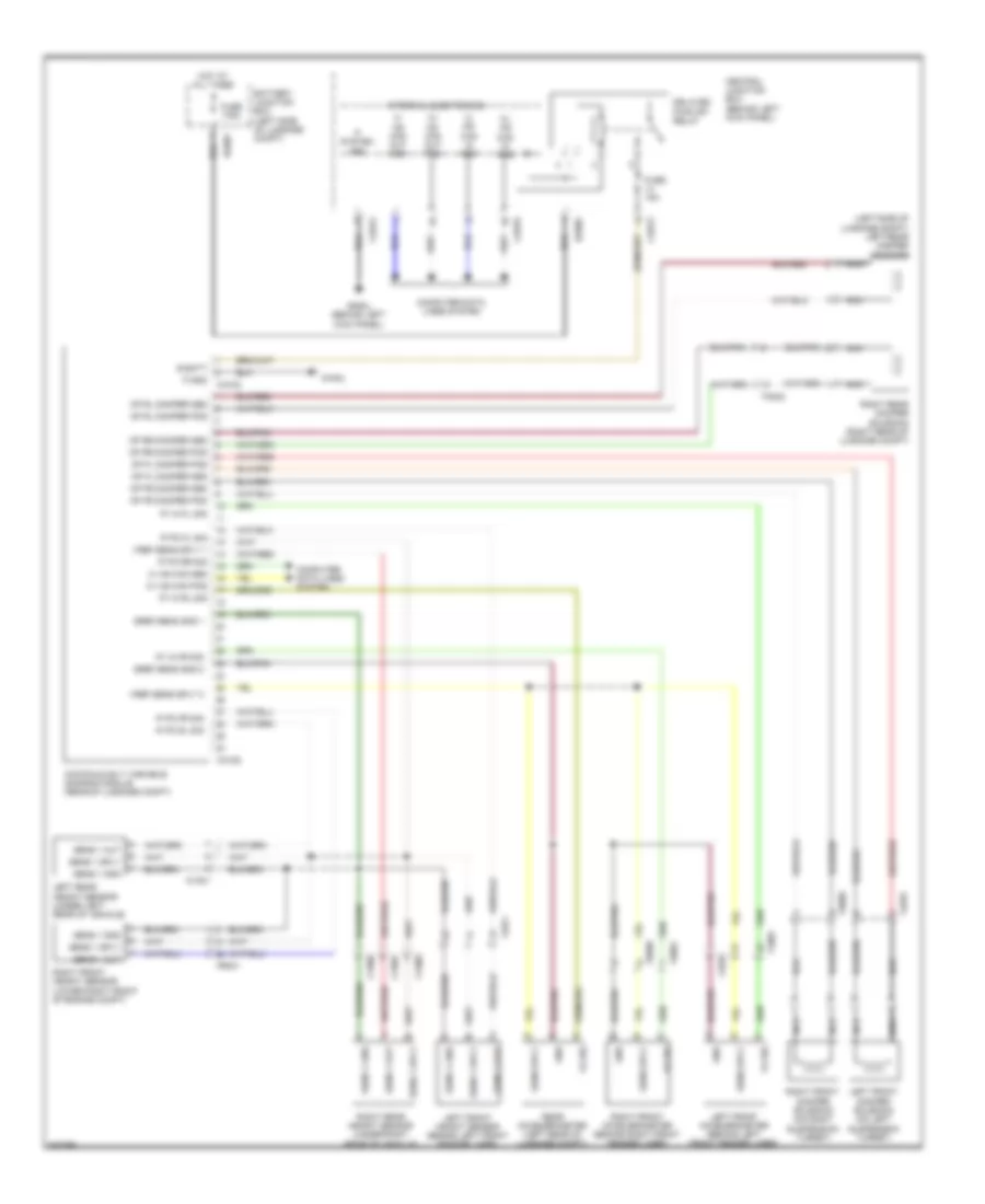 Electronic Suspension Wiring Diagram for Jaguar XKR 2011