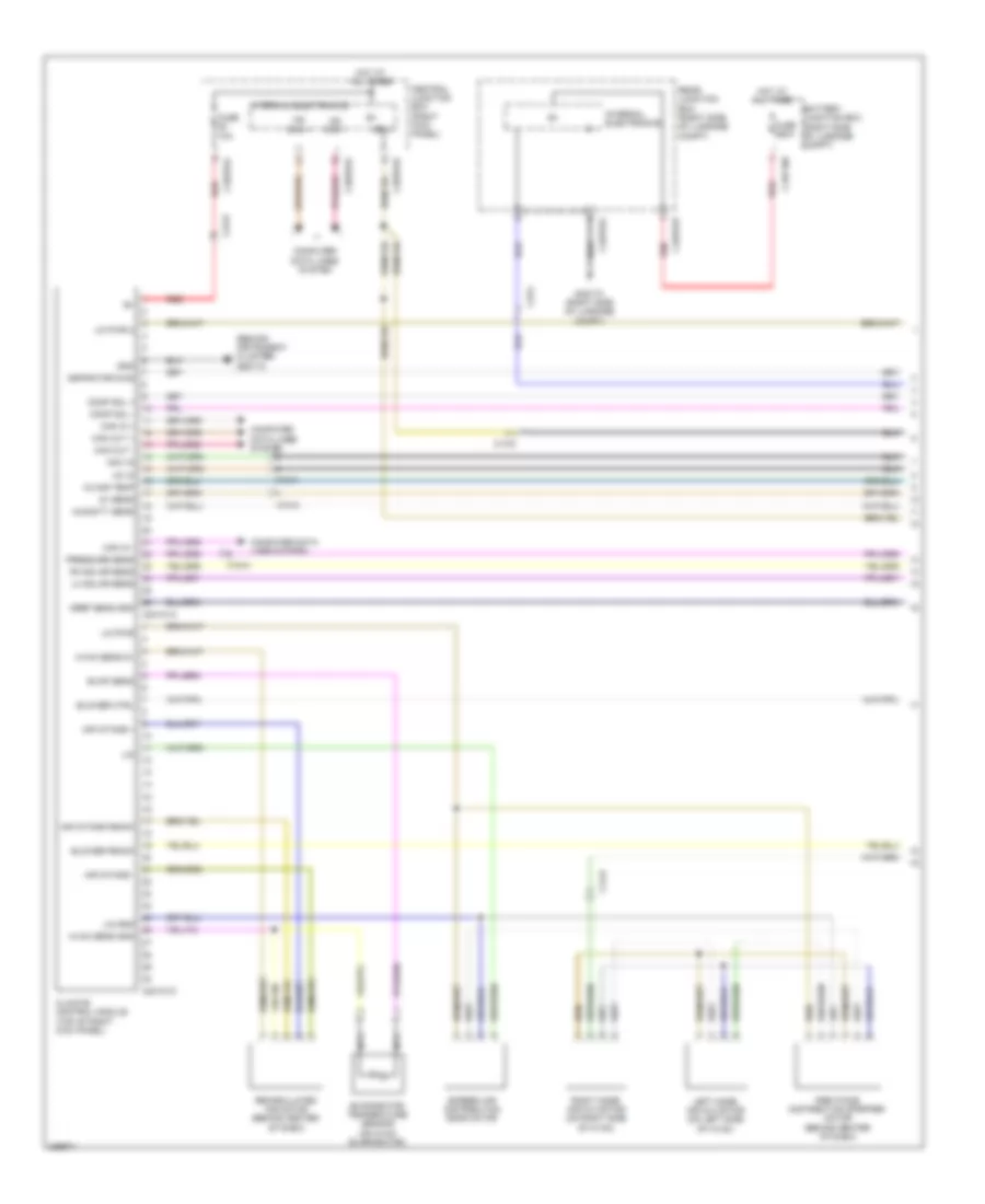 Automatic A C Wiring Diagram 1 of 2 for Jaguar XF 2012