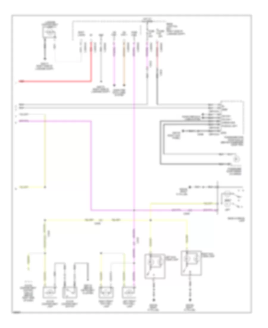 Courtesy Lamps Wiring Diagram 2 of 2 for Jaguar XF 2012