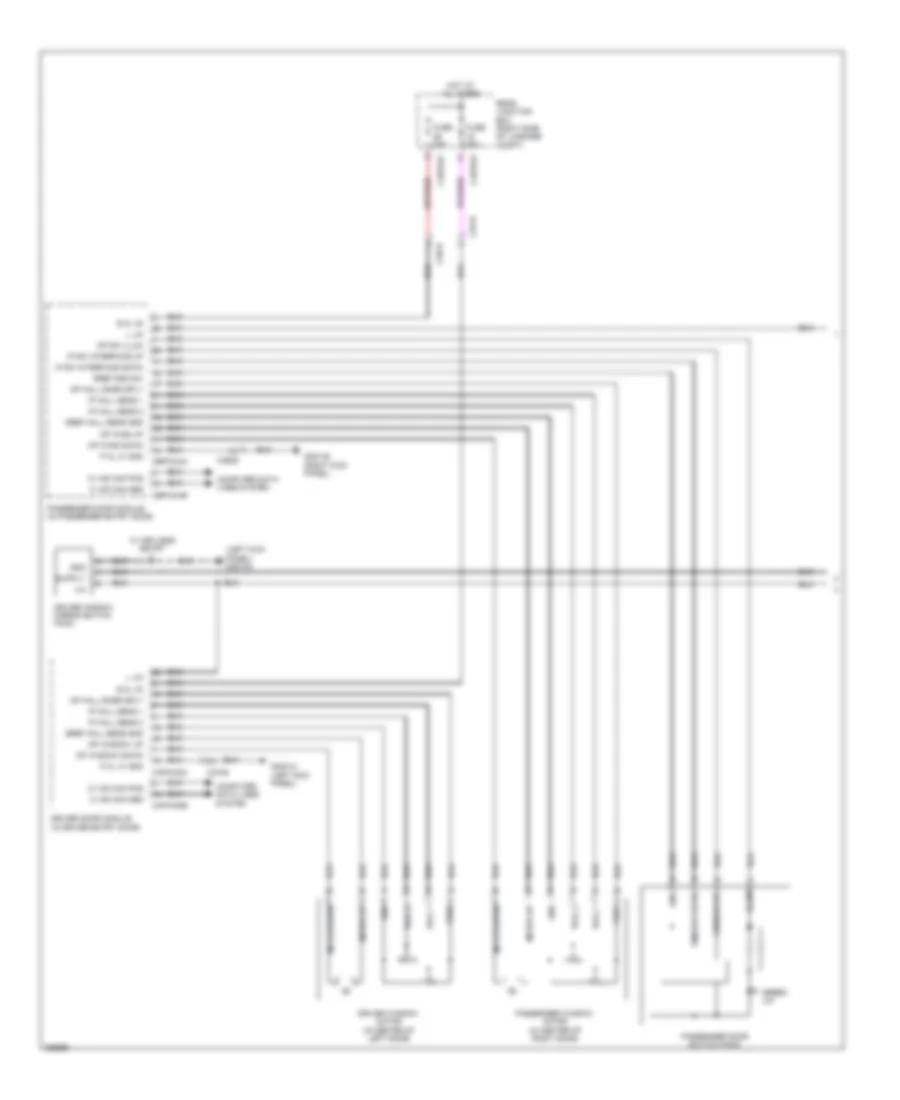 Power Windows Wiring Diagram 1 of 2 for Jaguar XF 2012