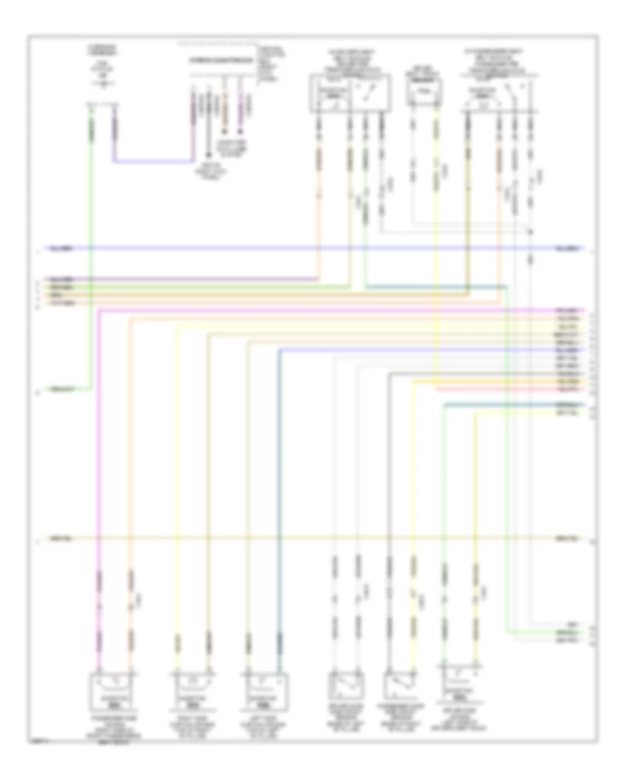 Supplemental Restraints Wiring Diagram 2 of 3 for Jaguar XF 2012