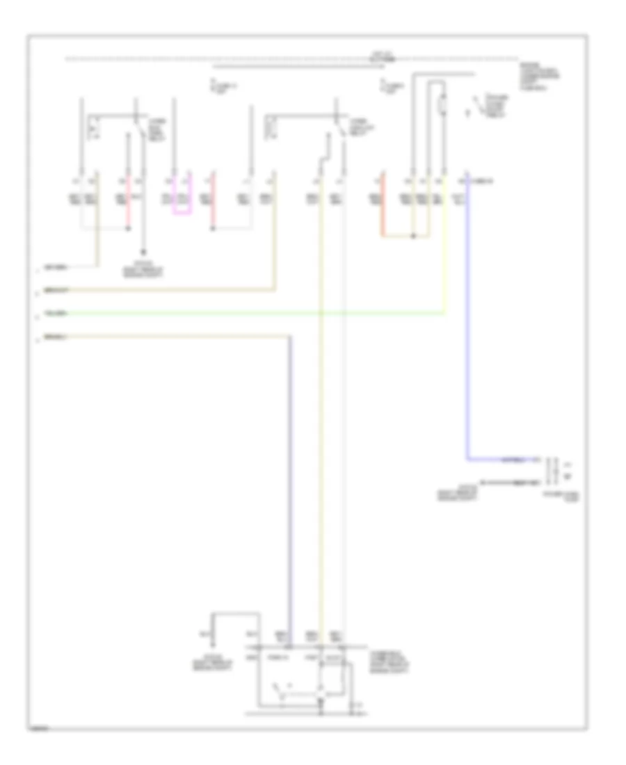 Wiper Washer Wiring Diagram 2 of 2 for Jaguar XF 2012