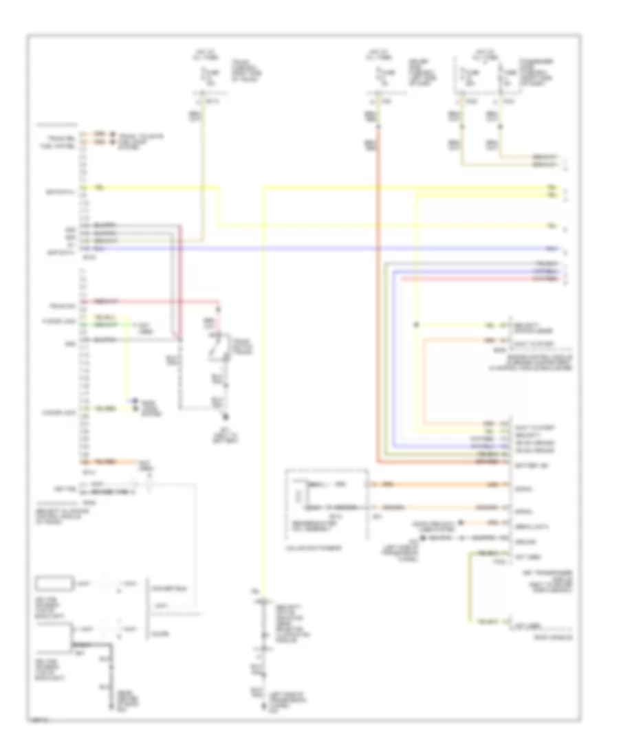 Anti theft Wiring Diagram 1 of 2 for Jaguar XKR 2004