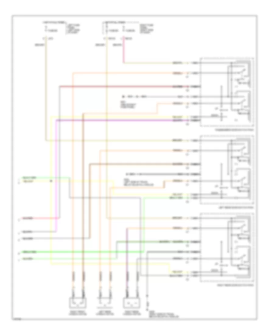 Power Window Wiring Diagram 2 of 2 for Jaguar XJ6 Sovereign 1992