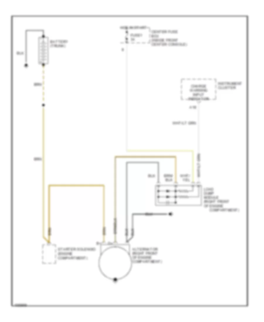 Charging Wiring Diagram for Jaguar XJ6 Sovereign 1992