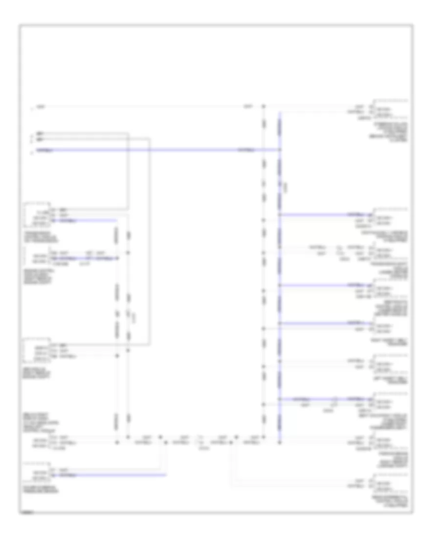 Diagnostic Socket Wiring Diagram 2 of 2 for Jaguar XF Portfolio 2012
