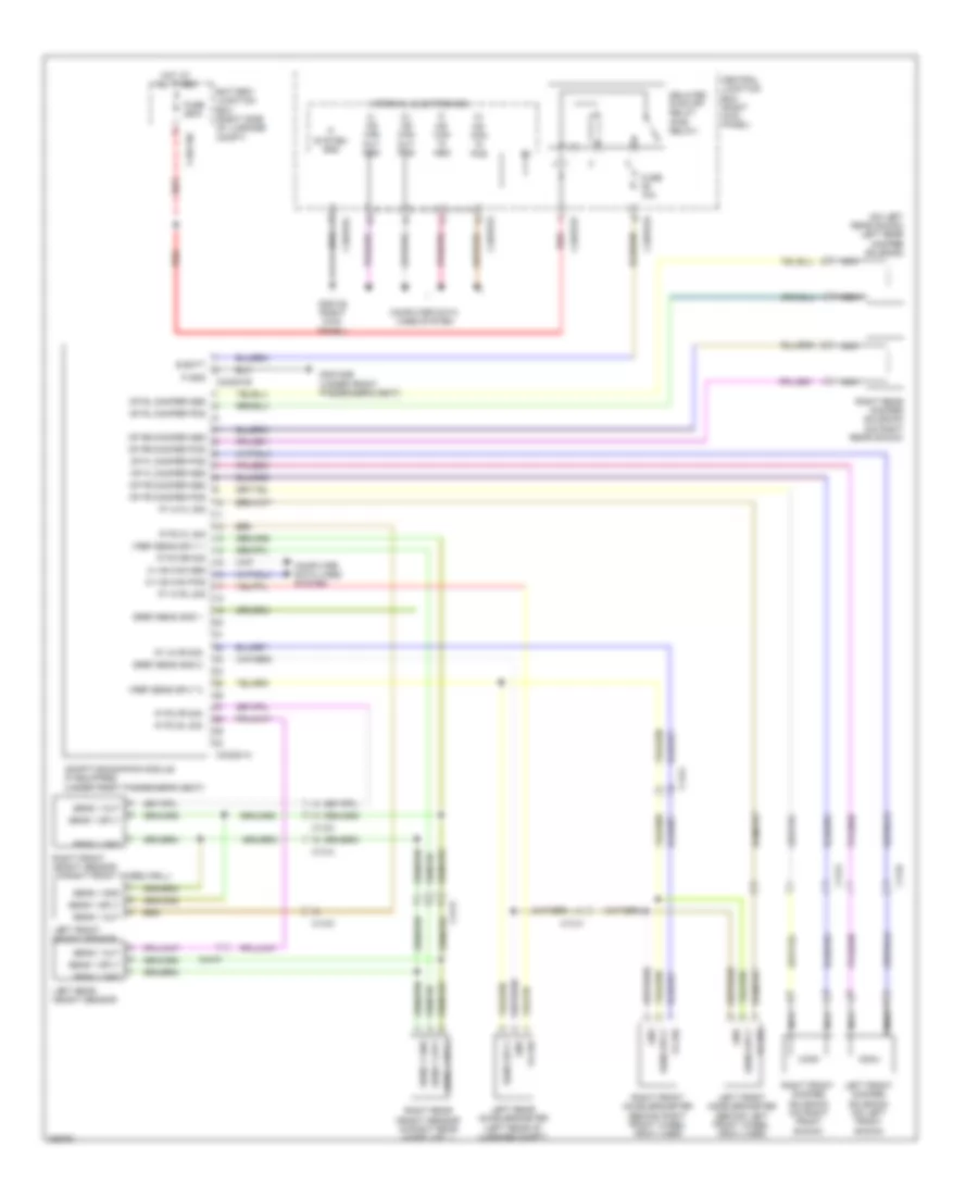 Electronic Suspension Wiring Diagram for Jaguar XF Portfolio 2012