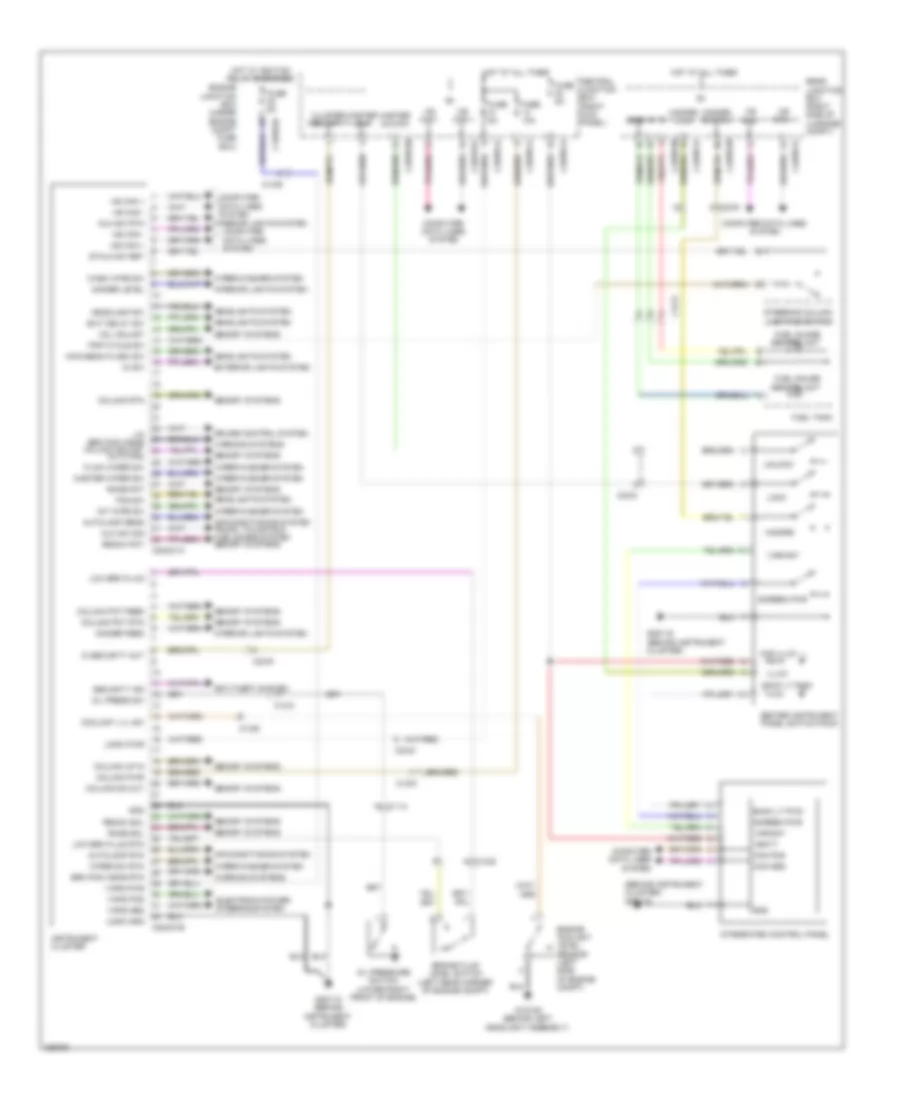 Instrument Cluster Wiring Diagram for Jaguar XF Portfolio 2012