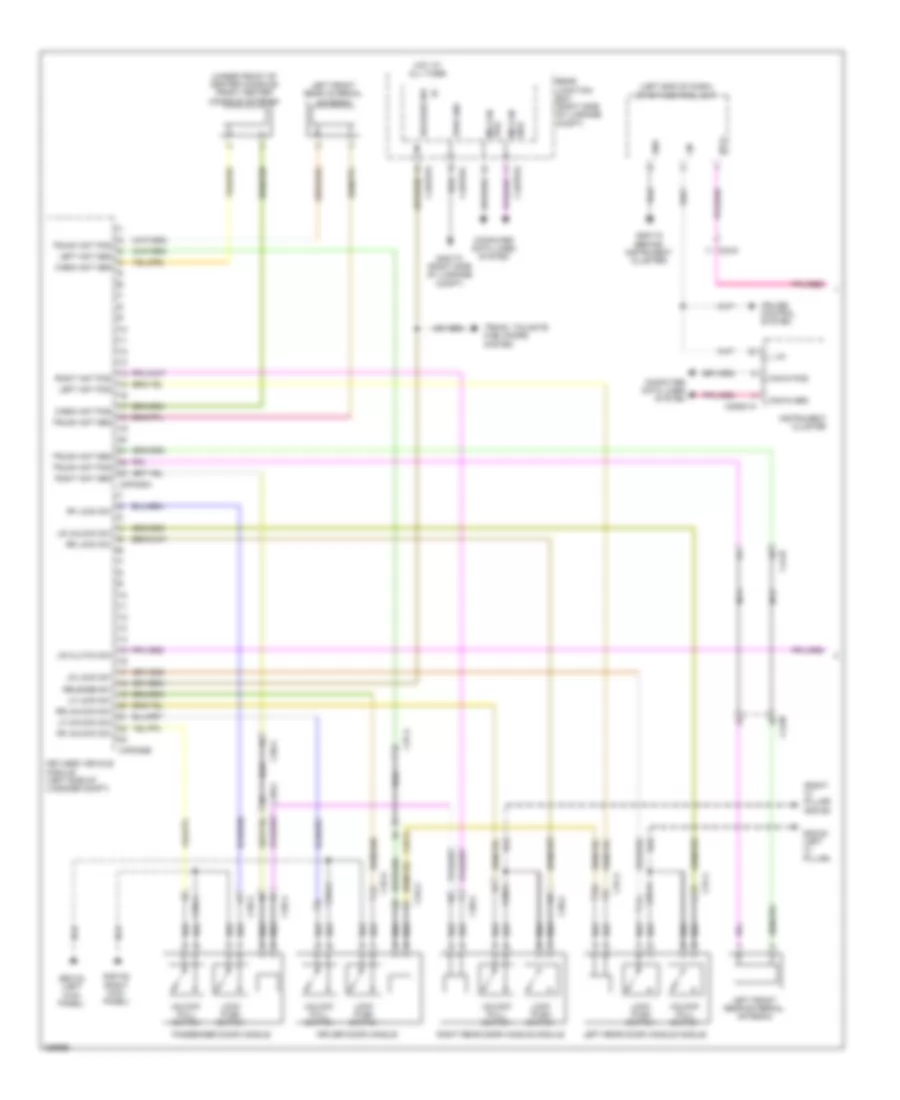 Keyless Entry Wiring Diagram 1 of 2 for Jaguar XF Portfolio 2012