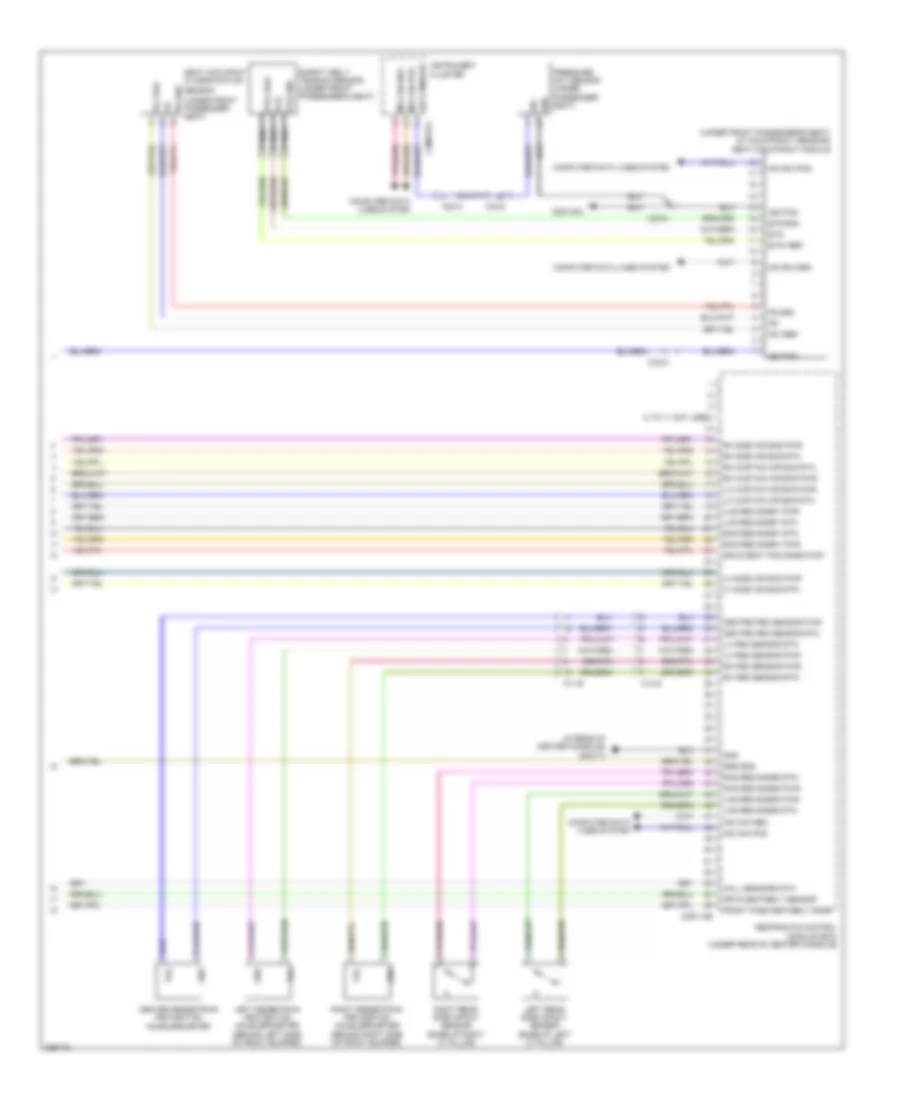 Supplemental Restraints Wiring Diagram 3 of 3 for Jaguar XF Portfolio 2012