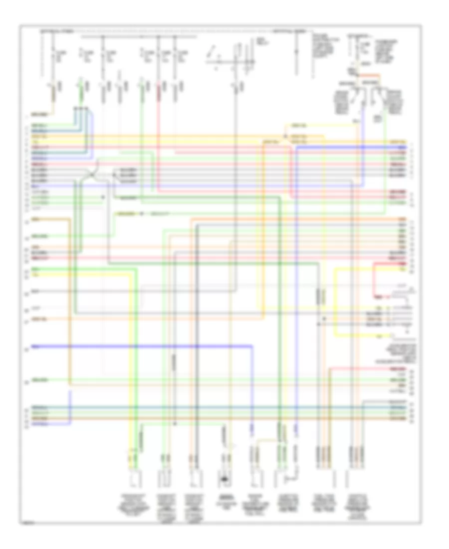 2.5L, Engine Performance Wiring Diagram (2 of 4) for Jaguar X-Type 2004