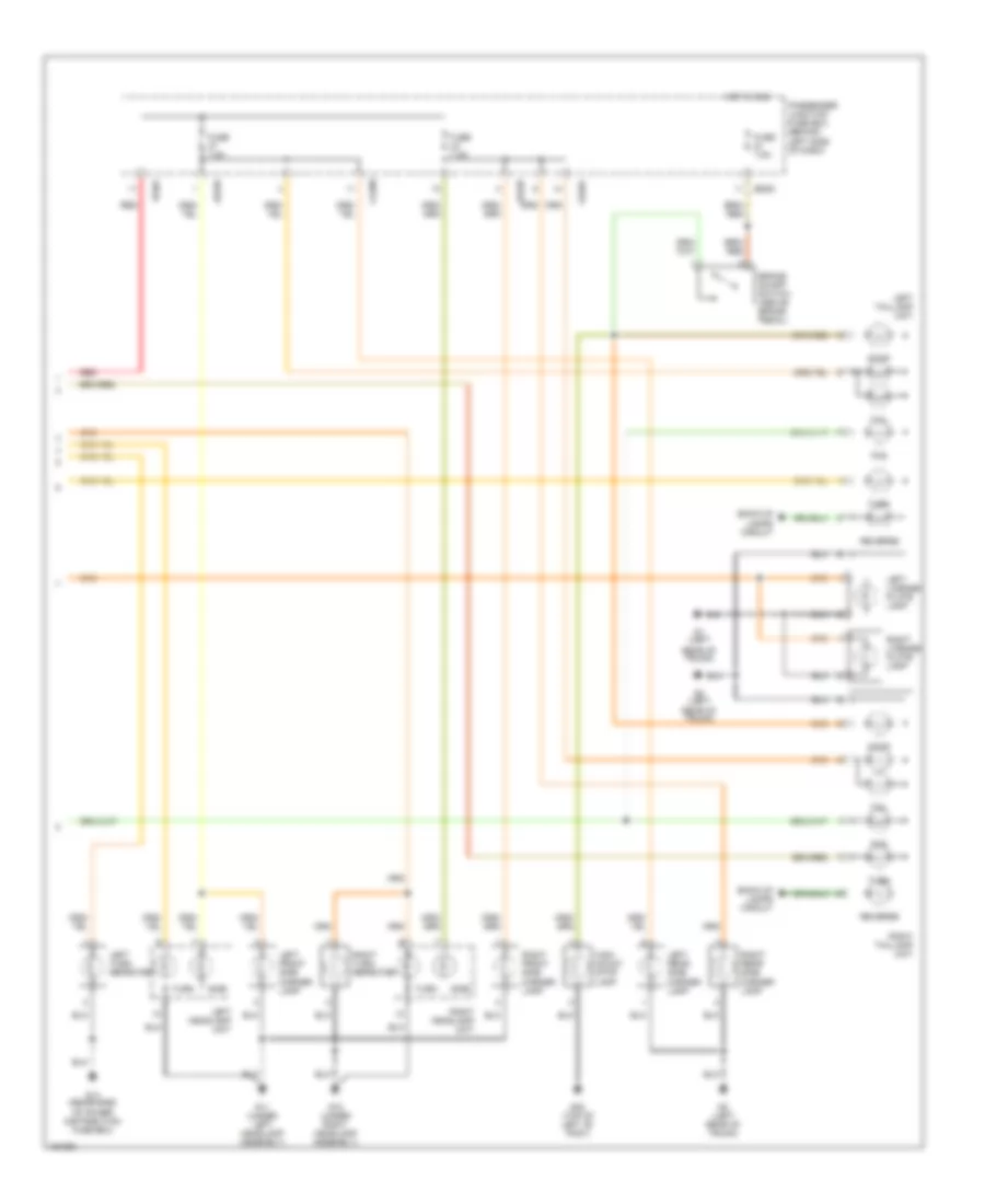 Exterior Lamps Wiring Diagram, without Trailer Tow (2 of 2) for Jaguar X-Type 2004