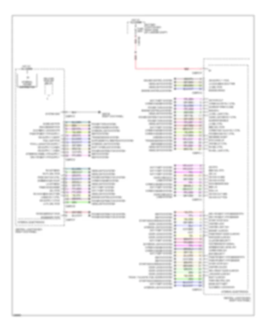 Central Junction Box Wiring Diagram for Jaguar XF Supercharged 2012