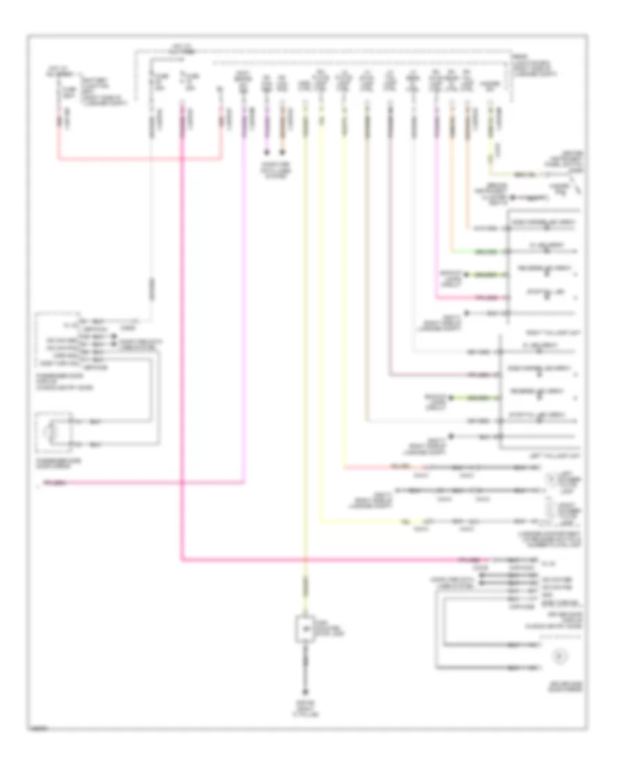 Exterior Lamps Wiring Diagram (2 of 2) for Jaguar XF Supercharged 2012