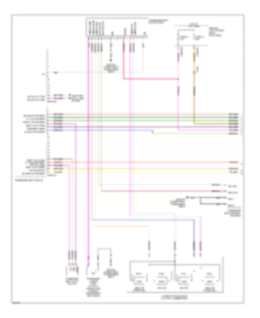 Passengers Memory Seat Wiring Diagram (1 of 2) for Jaguar XF Supercharged 2012