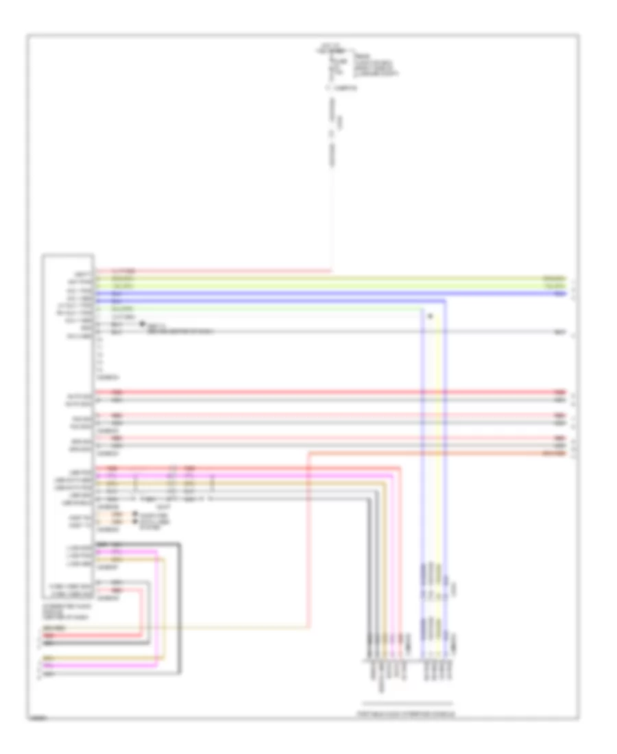 Navigation Wiring Diagram, 10 Speaker System (3 of 5) for Jaguar XF Supercharged 2012