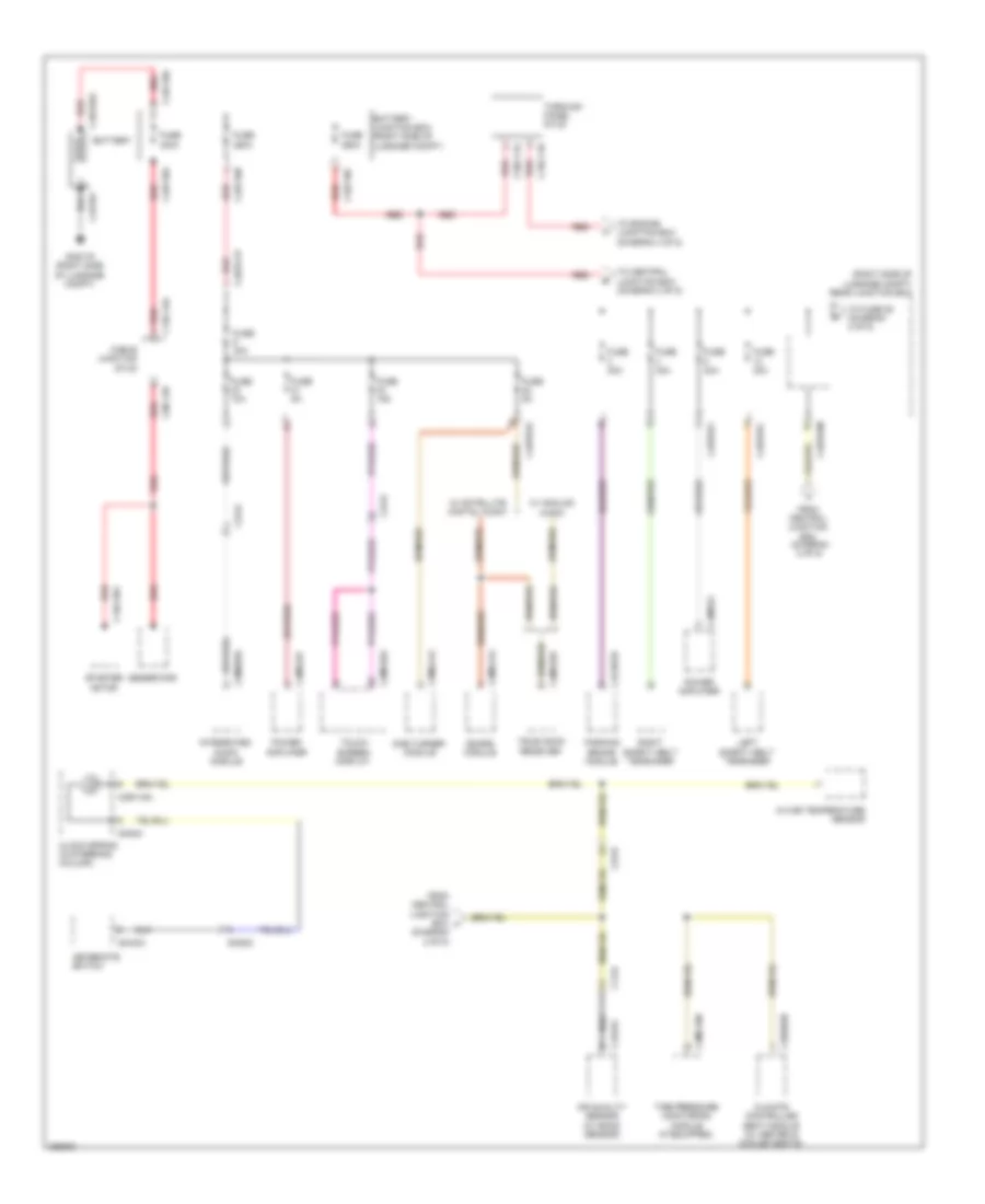Power Distribution Wiring Diagram 1 of 5 for Jaguar XF Supercharged 2012