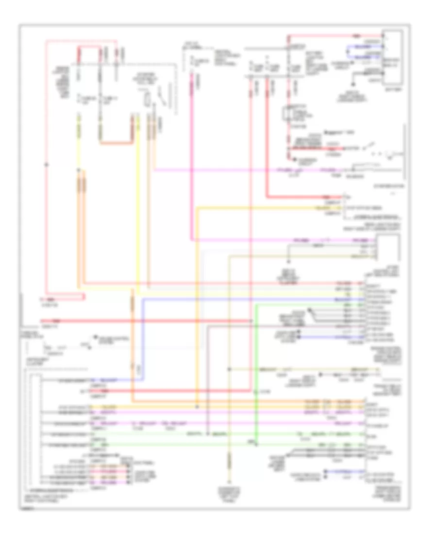 Starting Wiring Diagram for Jaguar XF Supercharged 2012