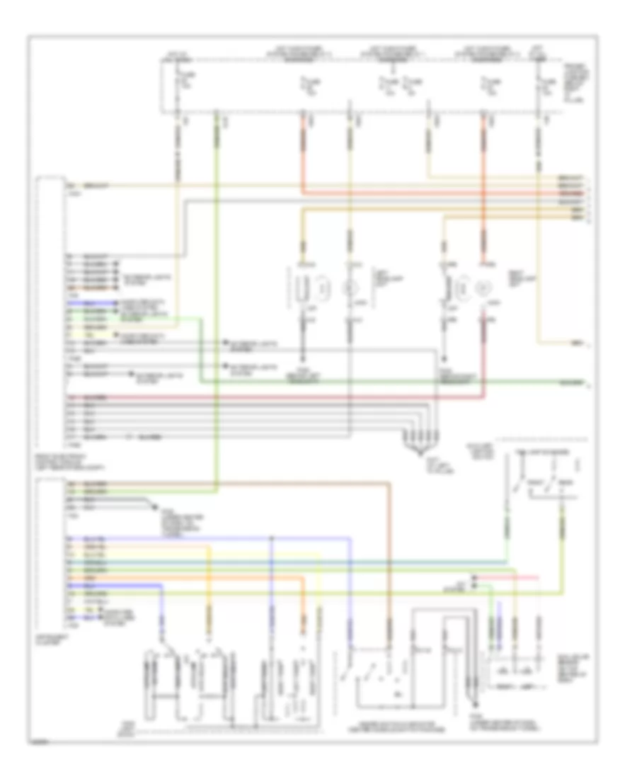Headlamps  Fog Lamps Wiring Diagram with High Intensity Discharge 1 of 2 for Jaguar S Type 2005