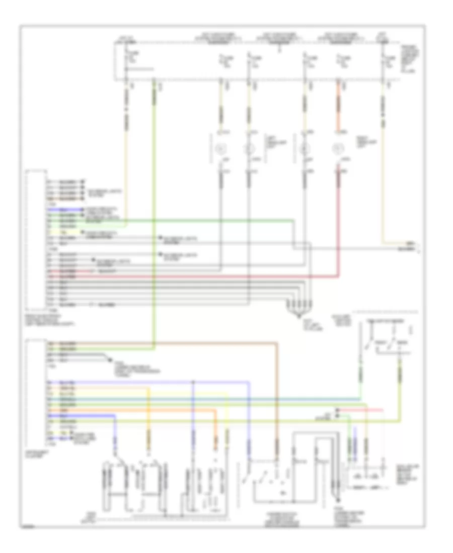 Headlamps  Fog Lamps Wiring Diagram, without High Intensity Discharge (1 of 2) for Jaguar S-Type 2005