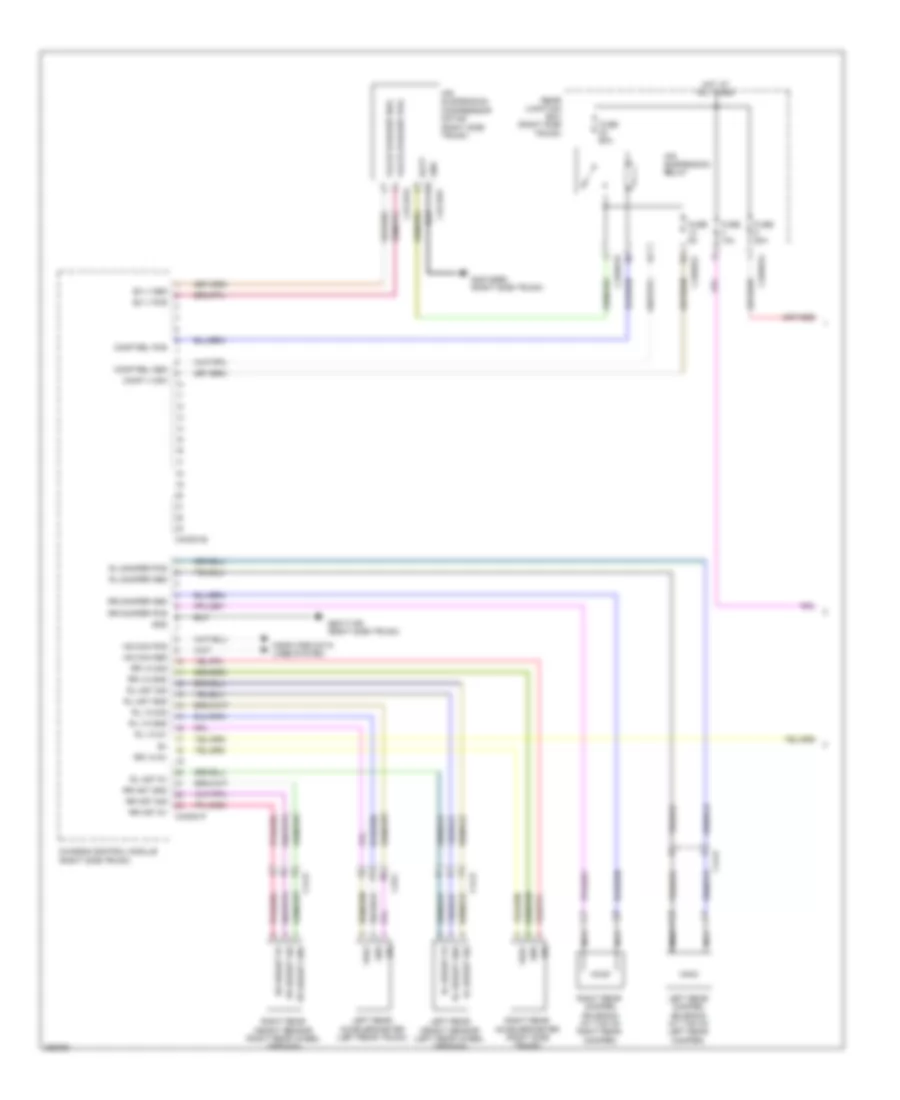 Electronic Air Suspension Wiring Diagram with CVD 1 of 2 for Jaguar XJ 2012