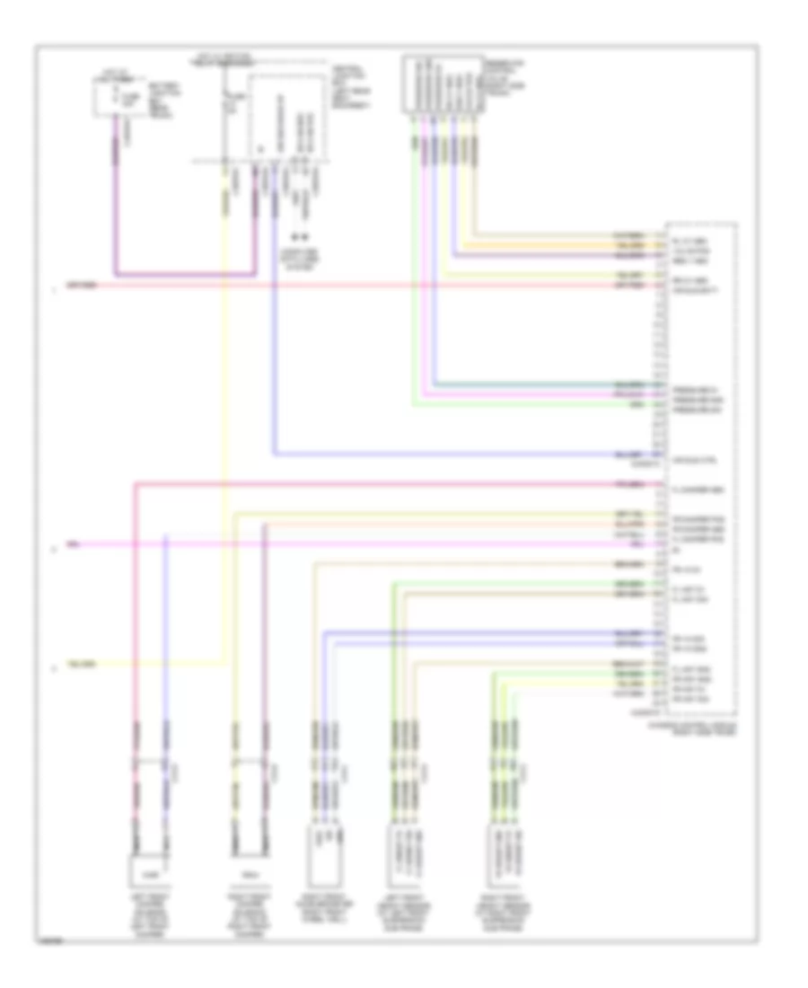 Electronic Air Suspension Wiring Diagram, with CVD (2 of 2) for Jaguar XJ 2012