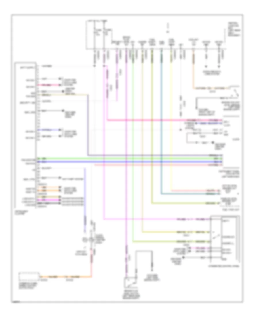 Instrument Cluster Wiring Diagram for Jaguar XJ 2012