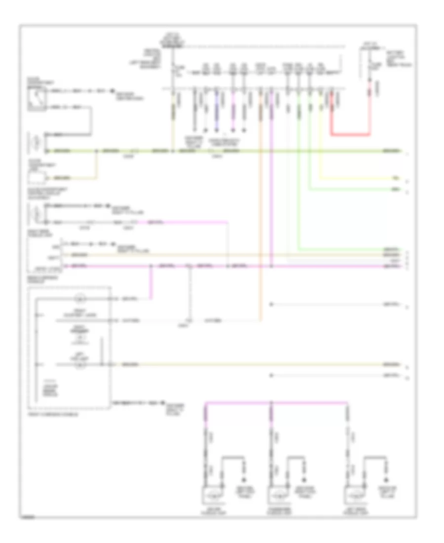Courtesy Lamps Wiring Diagram 1 of 2 for Jaguar XJ 2012