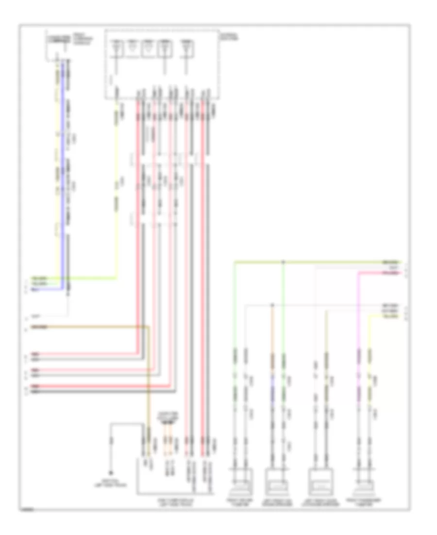 Navigation Wiring Diagram, 10 Speaker System (3 of 4) for Jaguar XJ 2012