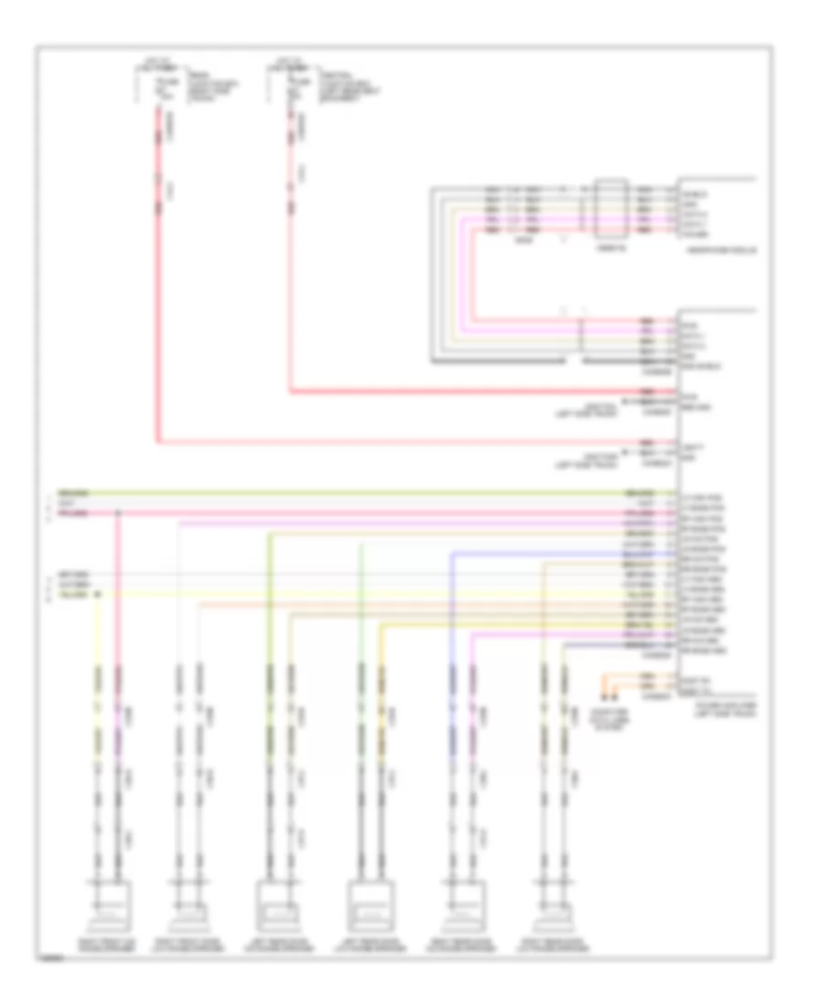 Navigation Wiring Diagram, 10 Speaker System (4 of 4) for Jaguar XJ 2012