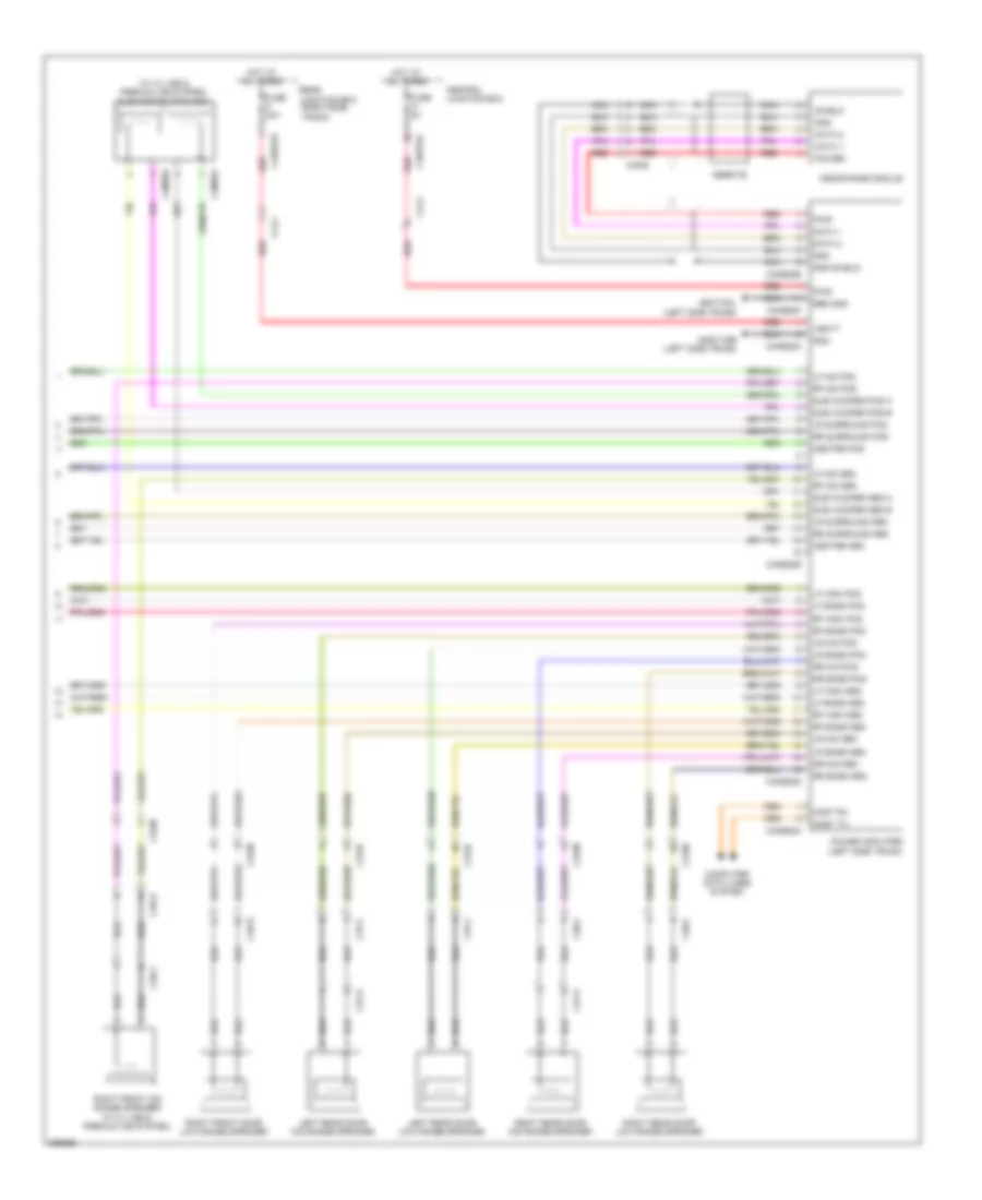 Navigation Wiring Diagram, 12  15 Speaker Systems (3 of 3) for Jaguar XJ 2012